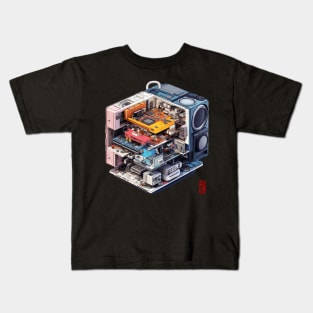 Isometric electronics Kids T-Shirt